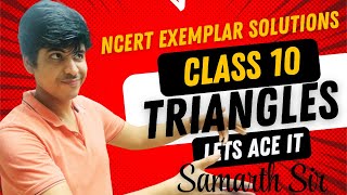 TRIANGLES  NCERT EXEMPLAR SOLUTIONS PART 1  CLASS 10 [upl. by Elery]