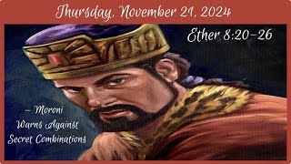 Thursday Nov 21 2024  Ether 82026 [upl. by Harad531]