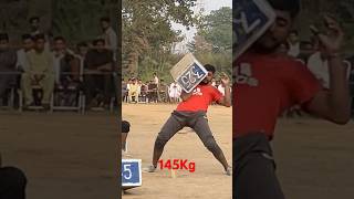 145Kg Stone Lifting in pakistan shorts foryou reels [upl. by Enelrac]