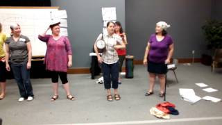 Rob Amchin—Cinquain quotHatsquot non rhythmic poem—Baker University Orff Level III 2013 [upl. by Enomaj]