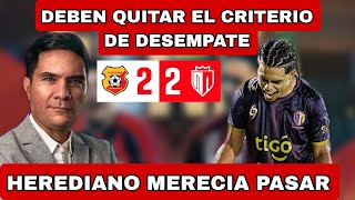 TICOS LLORAN DERROTA DE HEREDIANO CONTRA REAL ESTELI  quotBASURA DE CRITERIO DE DESEMPATEquot [upl. by Aristotle]