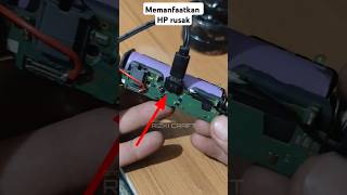 idea to make a battery charger from a broken cellphone short tutorial idea [upl. by Enillebyam]