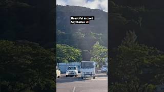 Beautiful airport Seychelles 🇸🇨 with full of nature [upl. by Yojal]