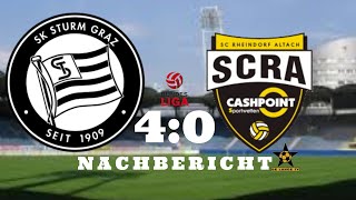 Knoten gelöst SK Sturm Graz  SCR Altach 40 Nachbericht 4Spieltag [upl. by Bailey]