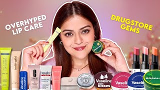 Honest Review Of My LIP BALM COLLECTION  Drugstore to HighEnd [upl. by Krell178]