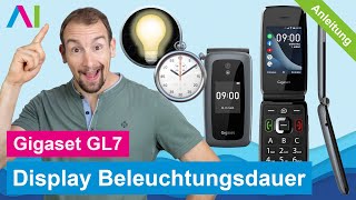 Gigaset GL7  Beleuchtungsdauer Display • 📱 • 🔆 • ⏱ • Anleitung  Tutorial [upl. by Keyek]