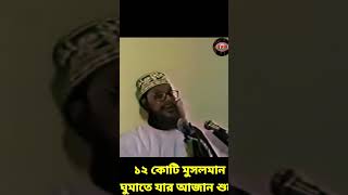 ১২ কোটি মুসলমান ঘুমাতে যায় আজান শুনে  allama delwar hussain saidi waz দেলোয়ারহোসাইনসাঈদী [upl. by Arlina395]