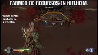 God of War 4 FARMEO DE RECURSOS EN NIFLHEIM Comentado y explicado [upl. by Avlasor]