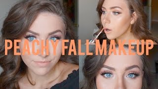 Peachy Fall Makeup Look  Current GoTo Makeup [upl. by Norbel]