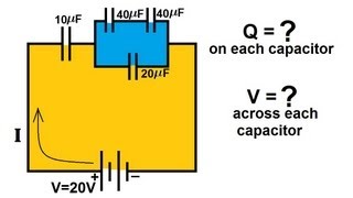 Physics 39 Capacitors 6 of 37 Capacitors in Series and Parallel 44 [upl. by Ykciv]