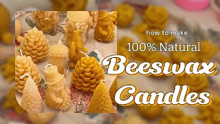 How I make Beeswax Candles Making Beeswax Pillar Candles beeswaxcandles candles natural [upl. by Holli]