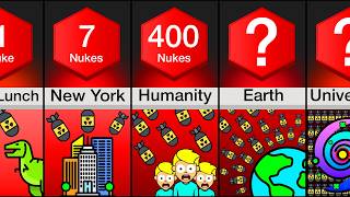 Comparison How Many Nukes To Destroy [upl. by Naitsirt]