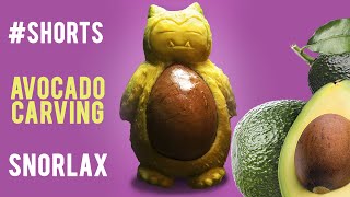 Snorlax Pokemon  Avocado Carving  shorts [upl. by Vange]