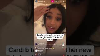 CARDI B TALKING ABOUT HER NEW ALBUM AND HER NEW BABY [upl. by Oab]