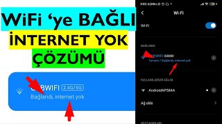 Telefon WiFi ye Bağlı İnternete Girmiyor Çözümü [upl. by Neliac]