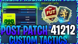 BEST META ELITE 41212 WIDE CUSTOM TACTICS  PLAYER INSTRUCTIONS  FIFA22 ULTIMATE TEAM [upl. by Ford]