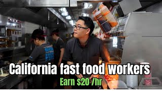 California fast food workers now earn 20 per hour Franchisees are responding by cutting hours [upl. by Katy]