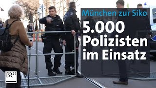 München Polizisten im Einsatz bei der Sicherheitskonferenz  Abendschau  BR24 [upl. by Lanctot]