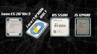 Xeon E5 2670v3 vs Core i7 8700K QQLT vs Ryzen 5 5500 vs Core i5 12400 12400F in 12 Games [upl. by Malan287]