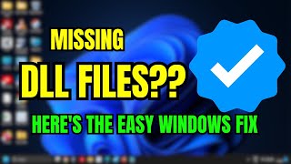 DLL Errors Got You Down Easy Fix for Windows 1011 [upl. by Eicram]