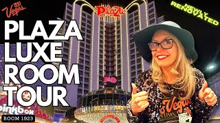 Plaza Las Vegas Luxe Room Tour [upl. by Ididn]