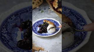 Blueberry Galette with Toasted Coconut Ice Cream ❤️ food [upl. by Renrew486]