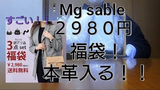 【福袋】mg sable ２９８０円 3点訳アリ福袋 福袋 楽天 [upl. by Dougie246]