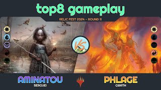 Aminatou vs Phlage  Relic Fest 2024  R11  Duel Commander  EDH│MTG│bitzelberg [upl. by Thornton]