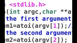 Short lecture 2 Simple C program  command line arguments  sum two numbers [upl. by Solegnave730]