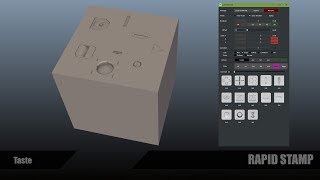 rapidStamp maya  mesh insert with  without good topology [upl. by Ajnos]