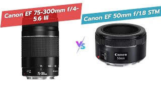 📷 Canon Lens Showdown 75300mm vs 50mm 🤔 [upl. by Valentine707]