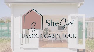 SheShed Tussock Cabin Tour [upl. by Omrelliug]