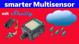 Erweiterbarer smarter Regensensor  Temperatur und Luftfeuchtigkeit mit SHELLY [upl. by Yrrej]