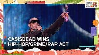 CASISDEAD Stunned At His Debut BRIT Win  The BRIT Awards 2024 [upl. by Elahcar]