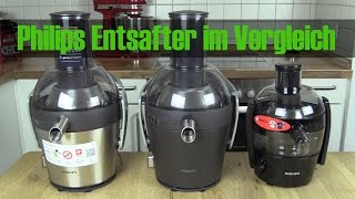 Vergleich Philips Entsafter HR1871 HR1869 und HR1832 HR1833 [upl. by Chuu138]