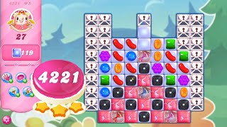 Candy Crush Saga Level 4221 NO BOOSTERS  3 Stars 🌟🌟🌟 [upl. by Noni]