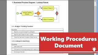 Producing Working Procedures Document from BPD [upl. by Ntsud]