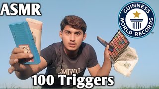 ASMR Fast 100 Triggers  GUINNESS WORLD RECORDS 🥇 [upl. by Nonie]