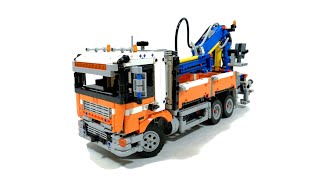 LEGO TECHNIC 42128 set Alternative model Flatbed truck with crane [upl. by Esya115]