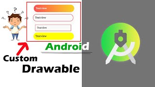 How to Make Custom Drawable in Android Studio  Stroke Corner Solid Gradient in Android Studio 5 [upl. by Weihs551]