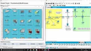 1345 Packet Tracer  Troubleshoot WLAN Issues CCNAv7 200301 [upl. by Hallagan]