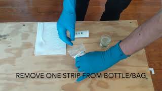 How to Use Quaternary Ammonium QAC Multi Quat Test Strips 0400 ppm [upl. by Trenna]