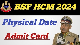 BSF Head Constable amp ASI Physical Date ll BSF HCM 2024 Physical Date ll Physical Kab Hoga [upl. by Rotkiv485]