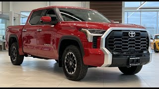 New Red 2024 Toyota Tundra TRD Off Road Limited Review  Kelowna Toyota [upl. by Llerrehc]