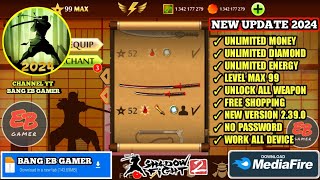 Shadow Fight 2 Mod Apk v2390 Latest 2024 Max Level 52 All Weapons Unlocked [upl. by Hodge]