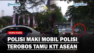 HEBOH Mobil Polisi Mendadak Terobos Rombongan Tamu KTT ASEAN Rekan Sampai Menghujat [upl. by Aidnahs]