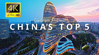 Top 5 Richest Cities in China 🇨🇳 in 4K ULTRA HD 60FPS Video by Drone [upl. by Anet]