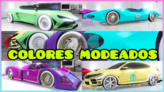 COLORES MODEADOS PARA CREW 4 COLORES MODED GOLD SECRET VERDE AZUL Y ROSA MOD  GTA ONLINE  PS4 Xbox [upl. by Noived]