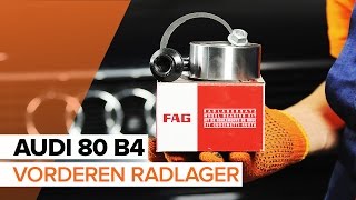 Wie AUDI 80 B4 Radlager vorne wechseln TUTORIAL  AUTODOC [upl. by Etnahsa]