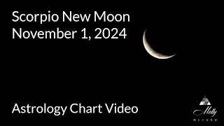 Scorpio New Moon  The Depths of Transformation and Soul Memories Arising  2024 Astrology [upl. by Ellehcem]